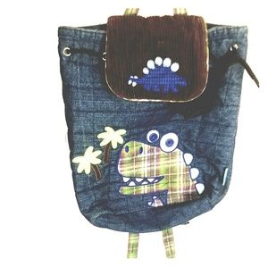 Dinosaur fabric backpack
